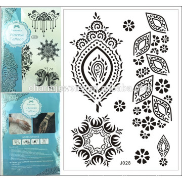 1PC Fashion special mark Waterproof Tattoo Black Henna mehndi Lace summer style j028